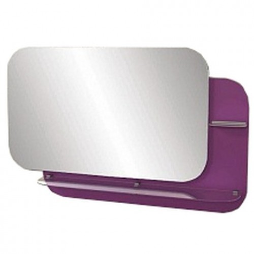 Зеркало INSANT с полкой,светодиодная подсветка. фиолетовое 80см